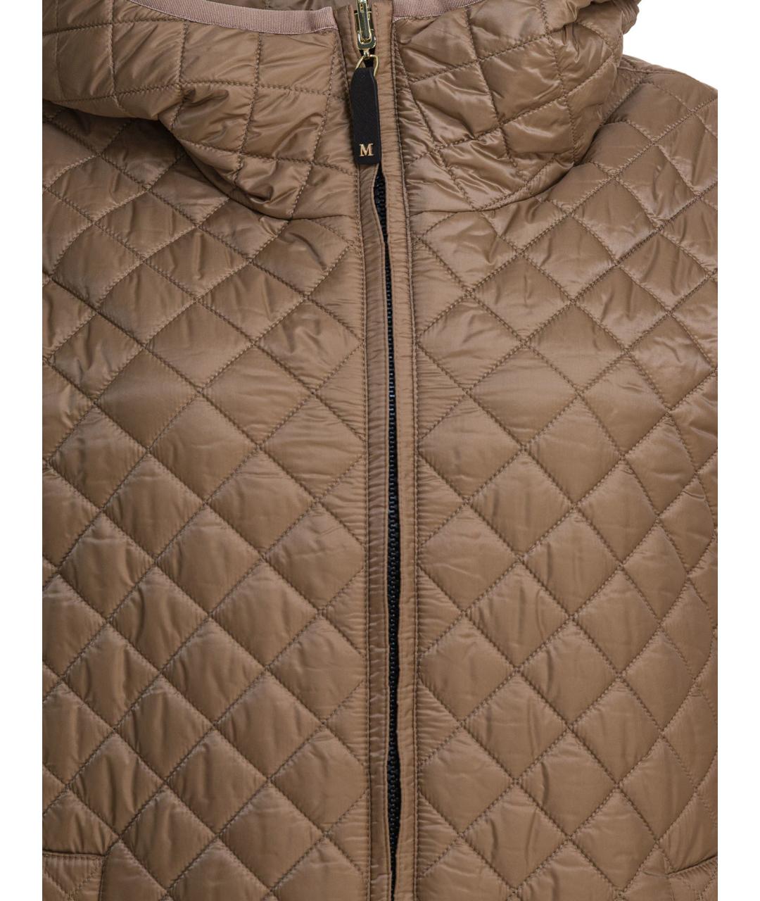 MAX MARA Бежевая полиэстеровая куртка, фото 3