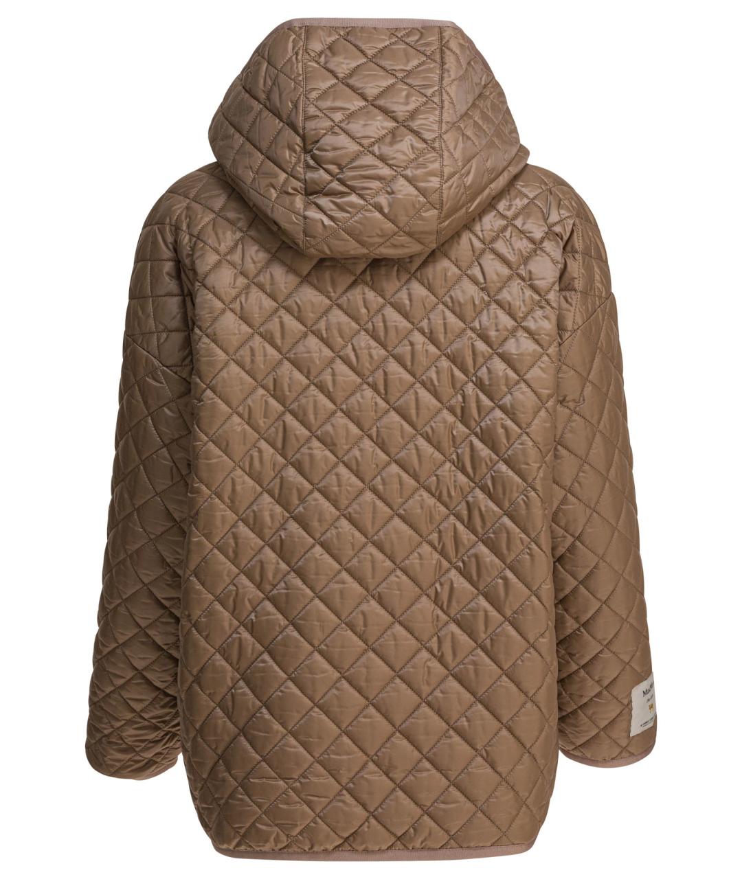MAX MARA Бежевая полиэстеровая куртка, фото 2