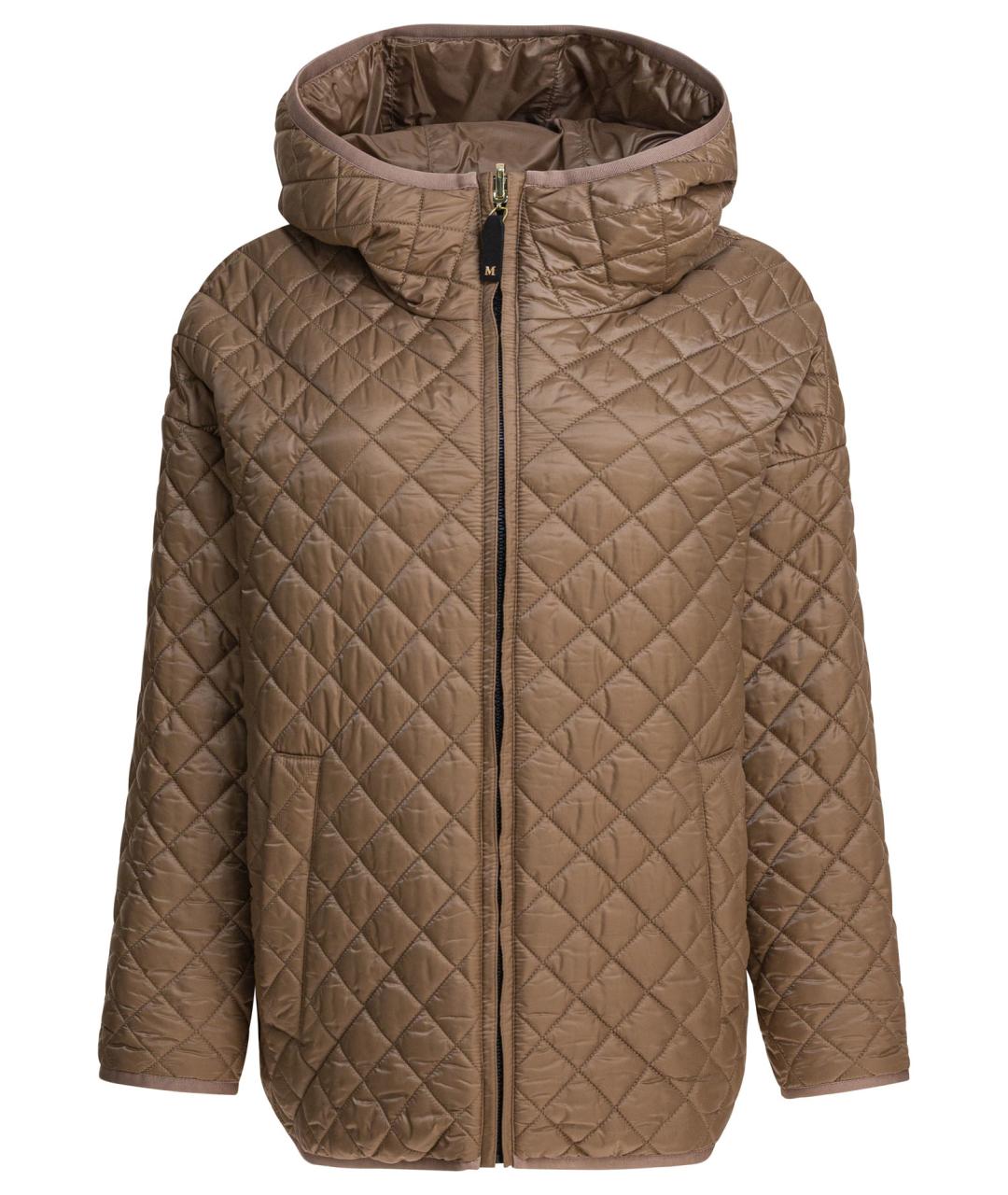 MAX MARA Бежевая полиэстеровая куртка, фото 1