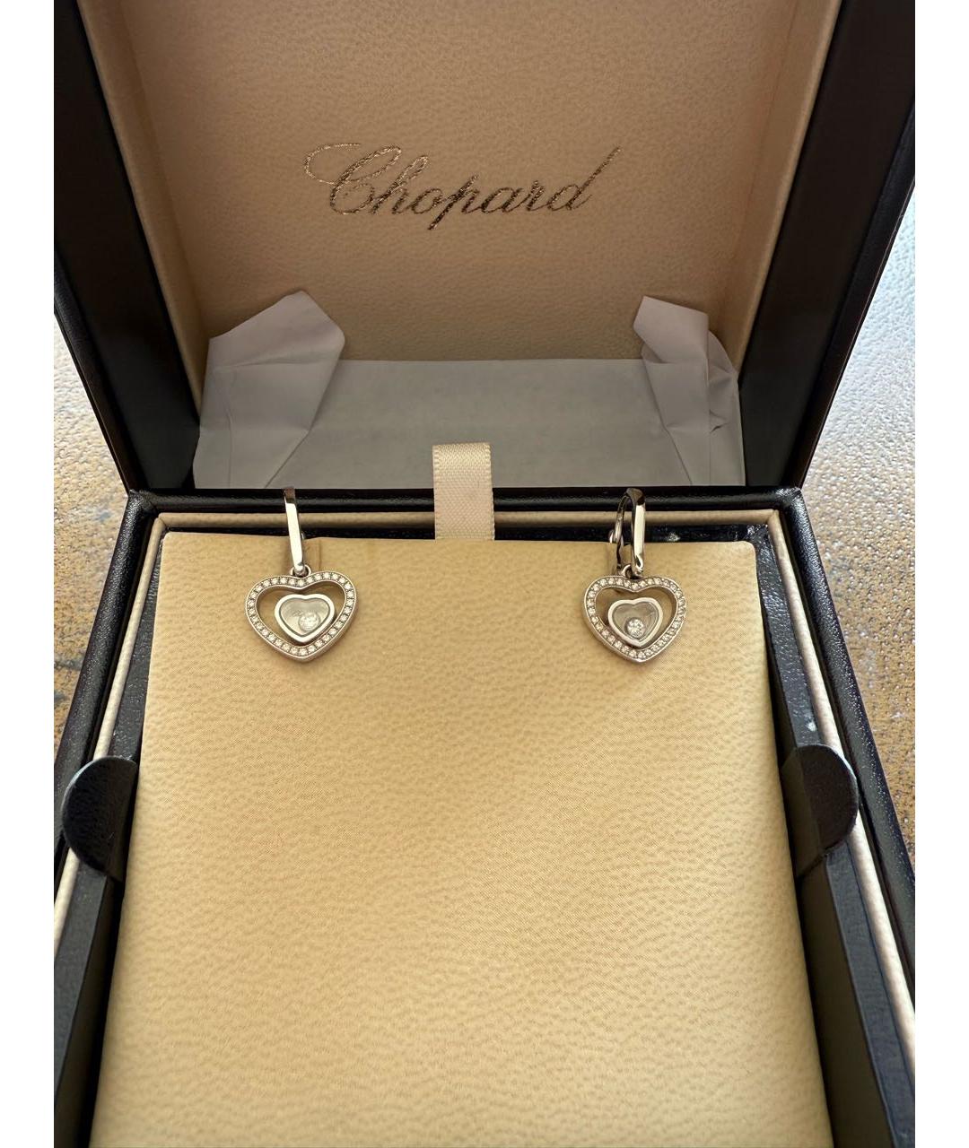 CHOPARD Белые серьги из белого золота, фото 7