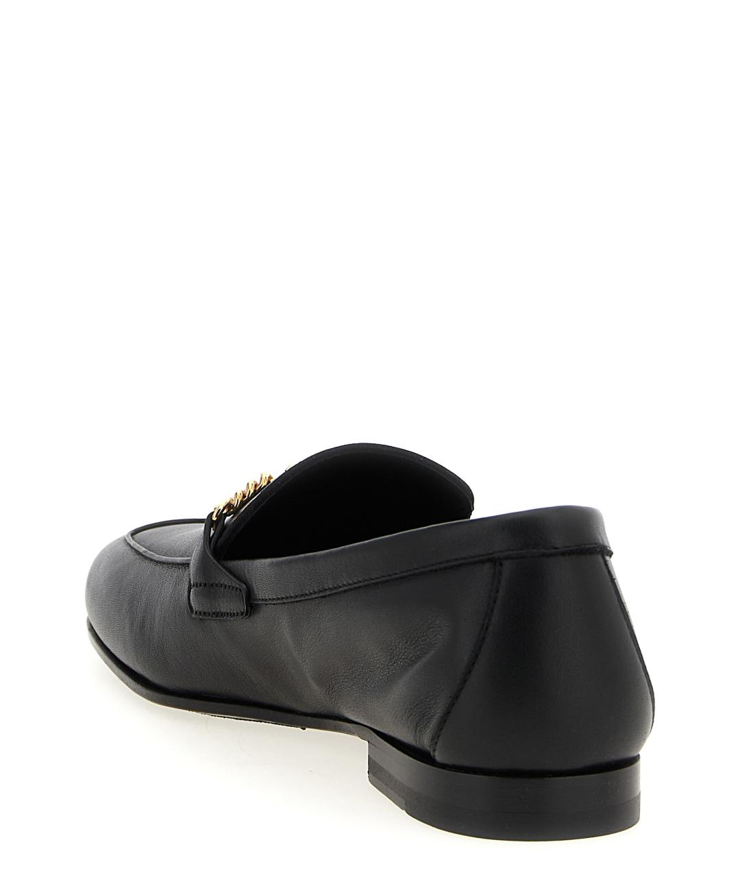 VERSACE Черные кожаные лоферы, фото 3