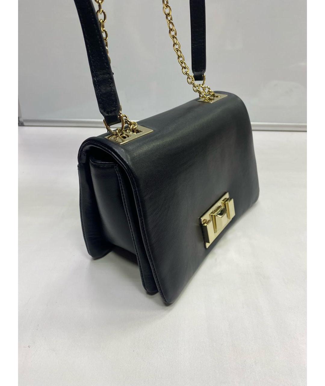 FURLA Черная кожаная сумка через плечо, фото 2