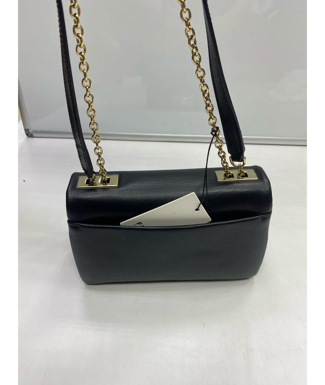 FURLA Черная кожаная сумка через плечо, фото 3