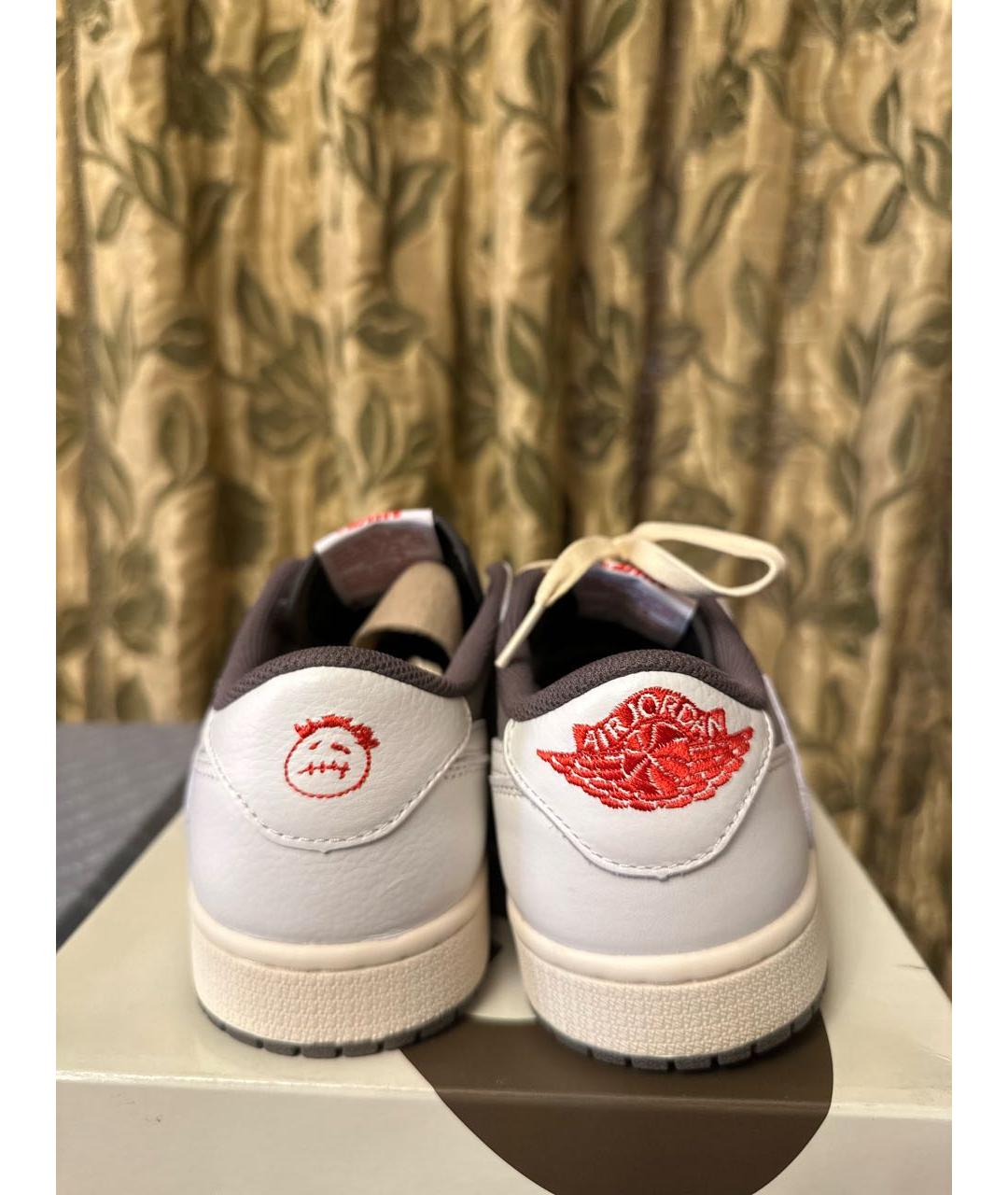 CACTUS JACK BY TRAVIS SCOTT Бежевые кожаные кеды, фото 4