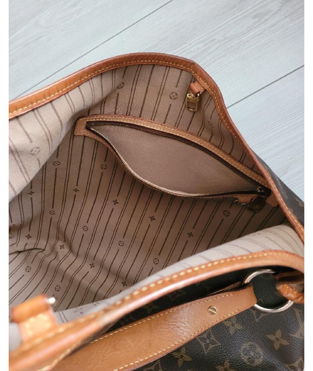 LOUIS VUITTON Коричневая сумка тоут, фото 7