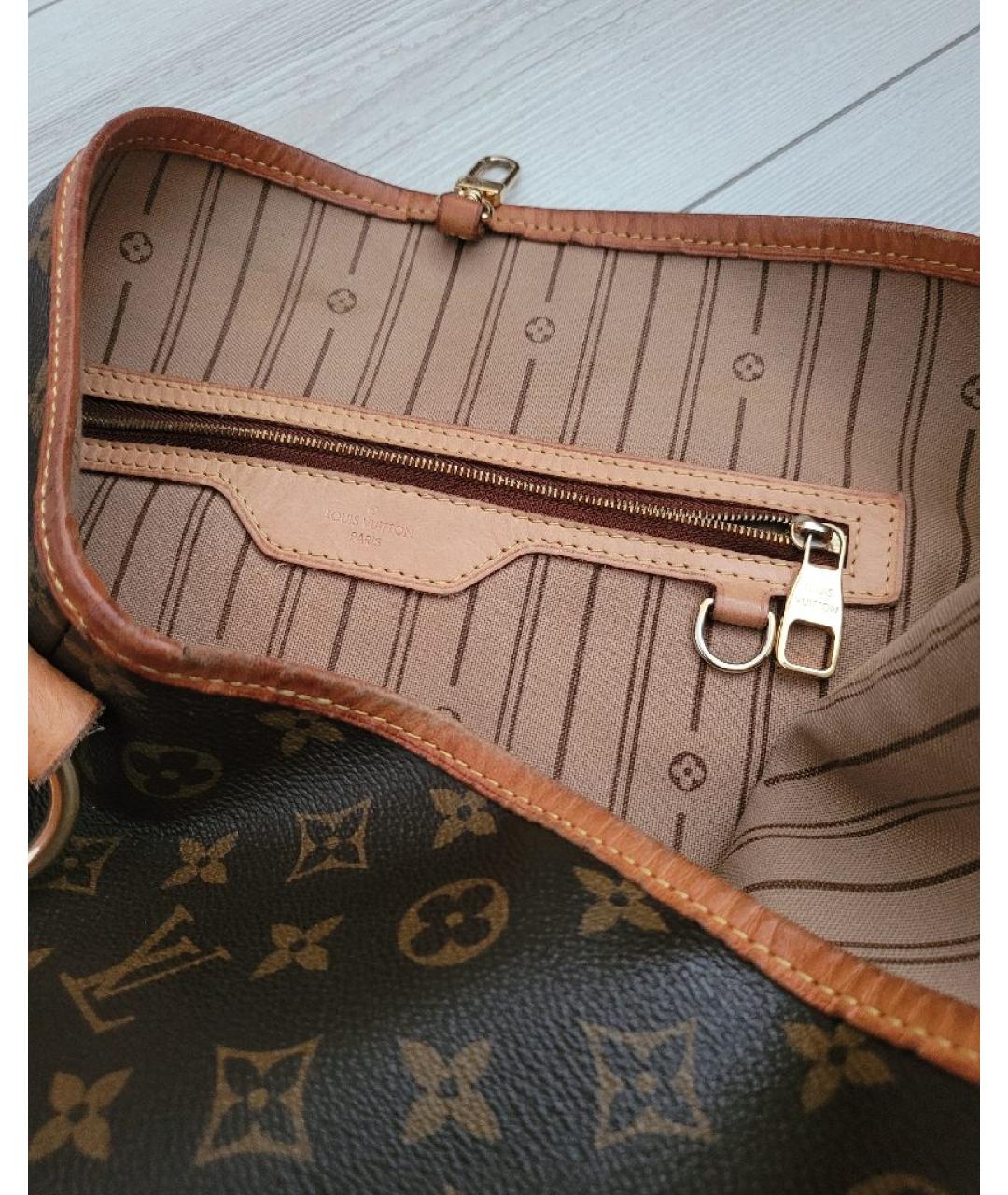 LOUIS VUITTON Коричневая сумка тоут, фото 6