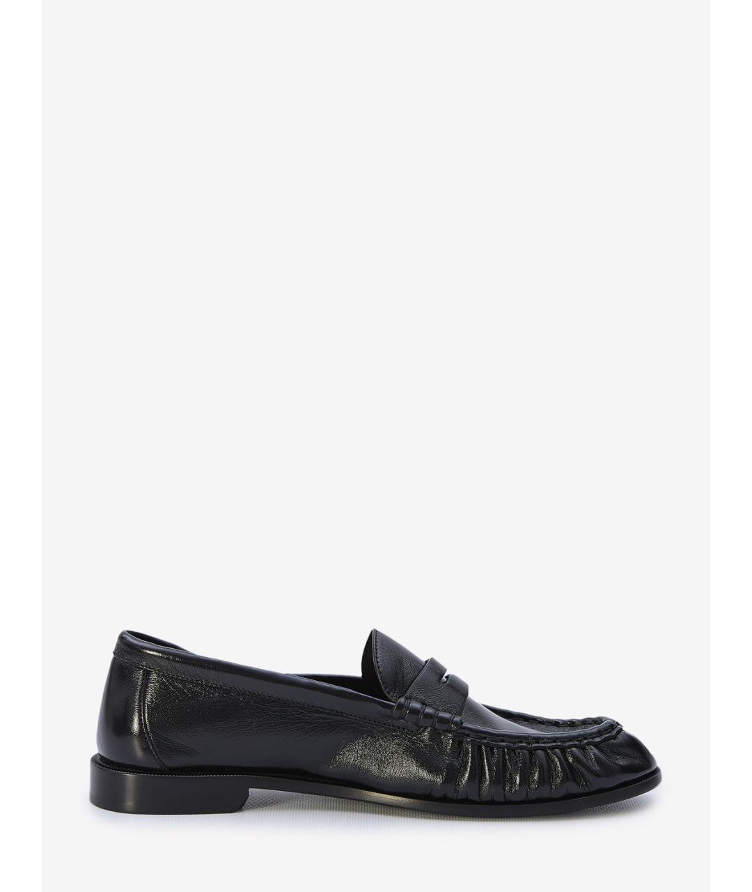 SAINT LAURENT Черные кожаные лоферы, фото 3