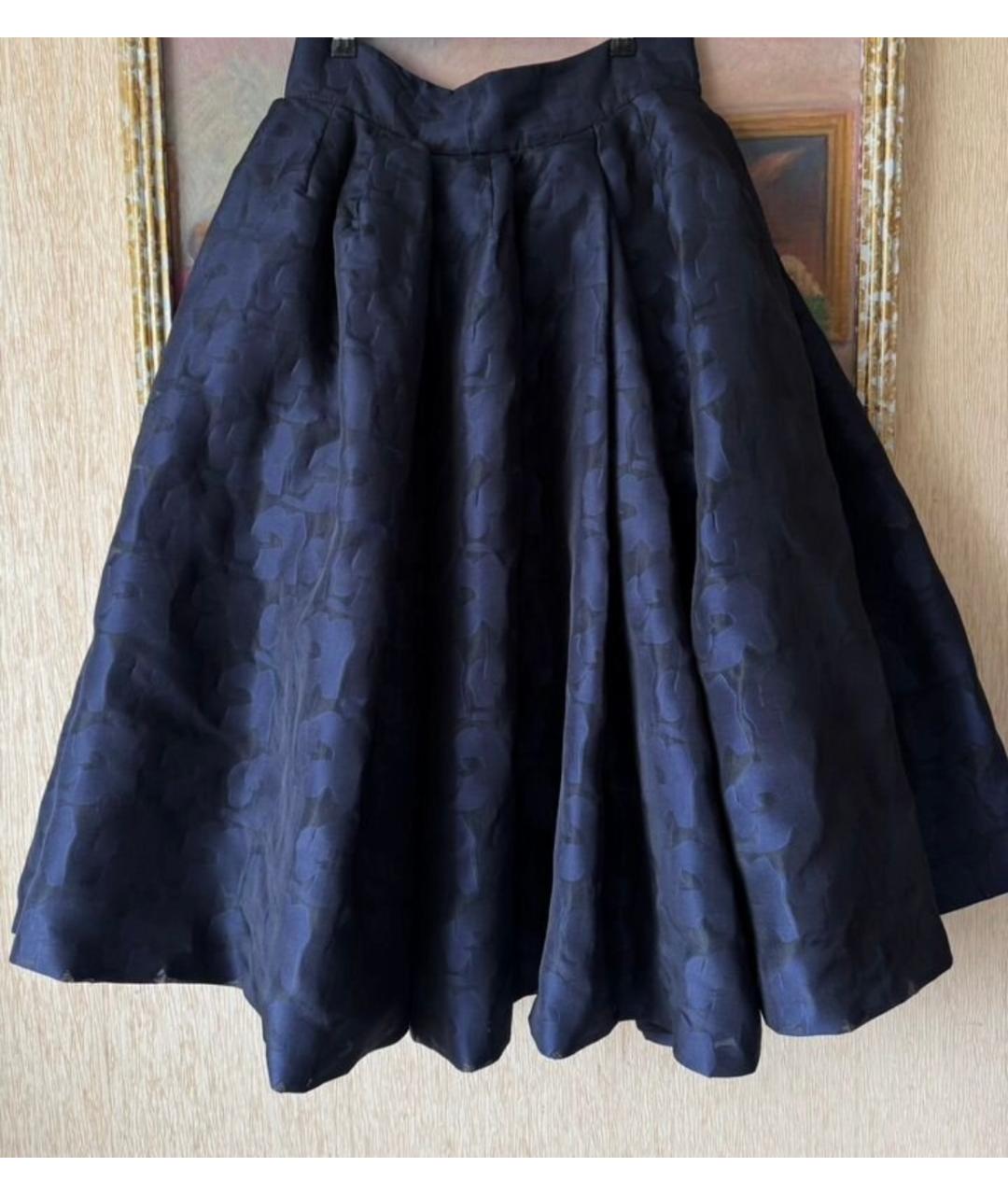 CHRISTIAN DIOR Синяя полиэстеровая юбка макси, фото 2