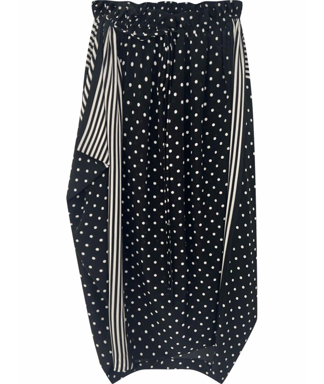 STELLA MCCARTNEY Черная шелковая юбка миди, фото 1