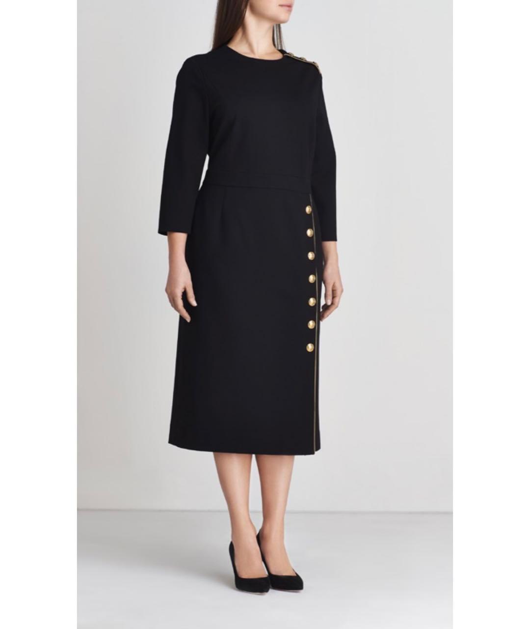 ESCADA Черное вискозное повседневное платье, фото 2