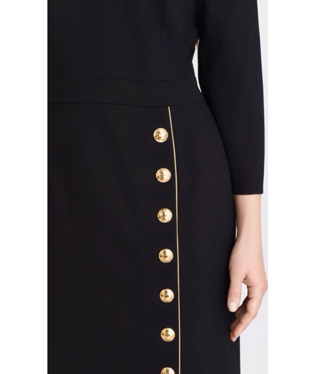 ESCADA Черное вискозное повседневное платье, фото 4