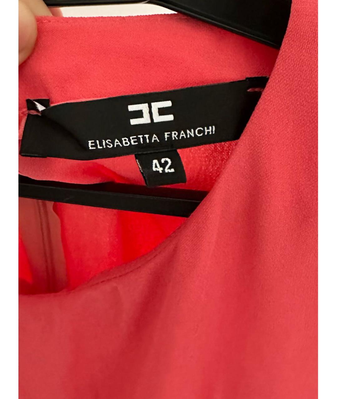 ELISABETTA FRANCHI Розовое повседневное платье, фото 3