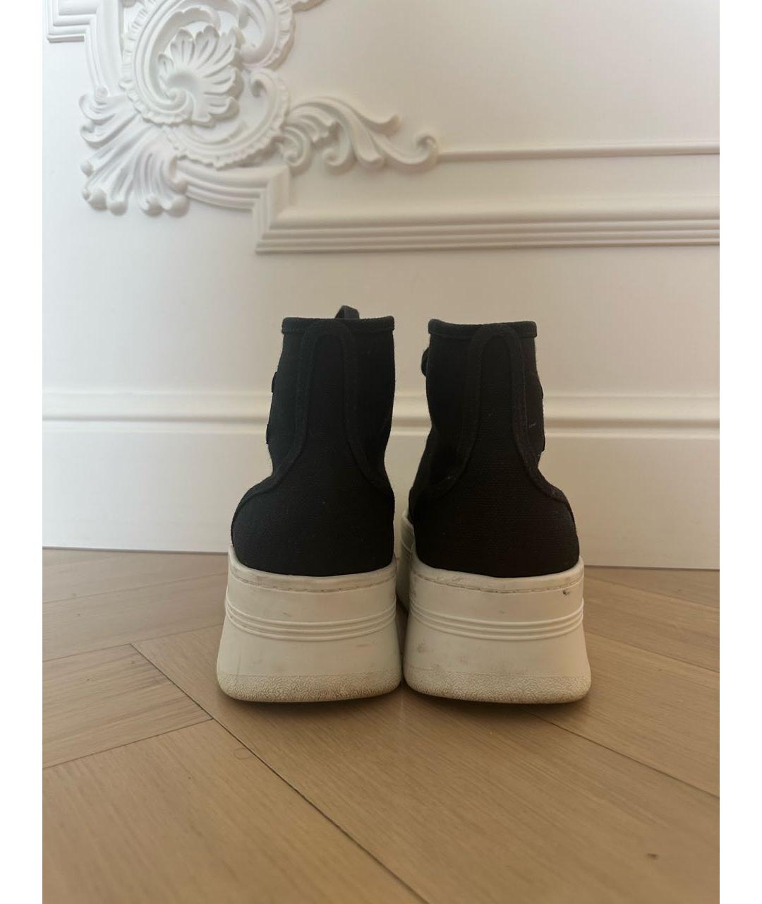 CELINE Черные текстильные кеды, фото 4