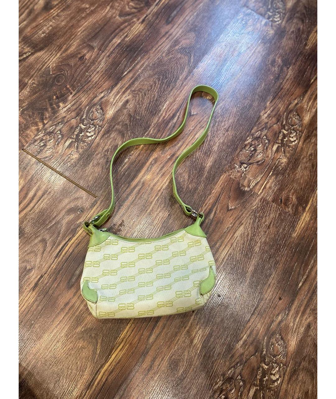BALENCIAGA Зеленая кожаная сумка через плечо, фото 5