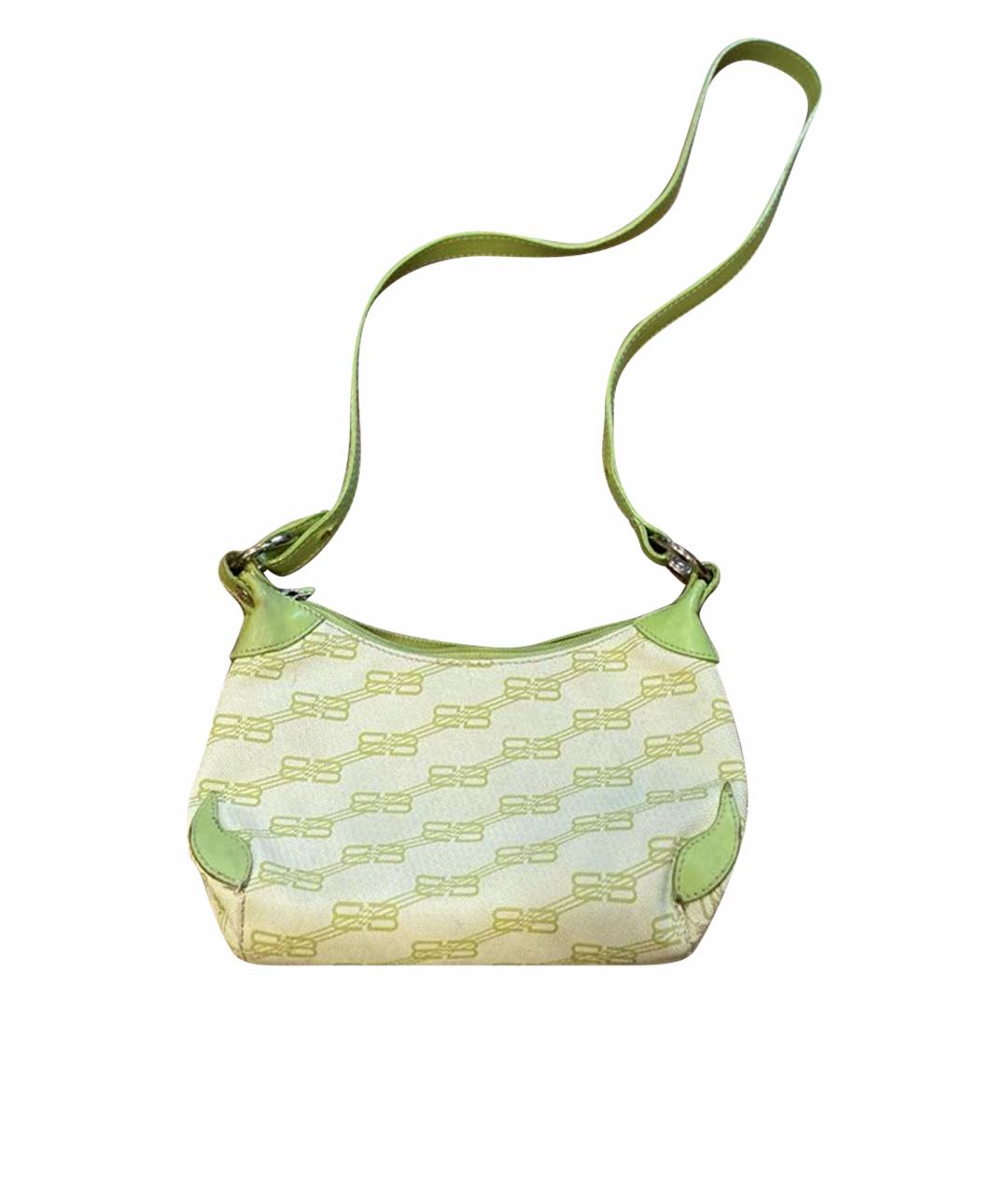 BALENCIAGA Зеленая кожаная сумка через плечо, фото 1