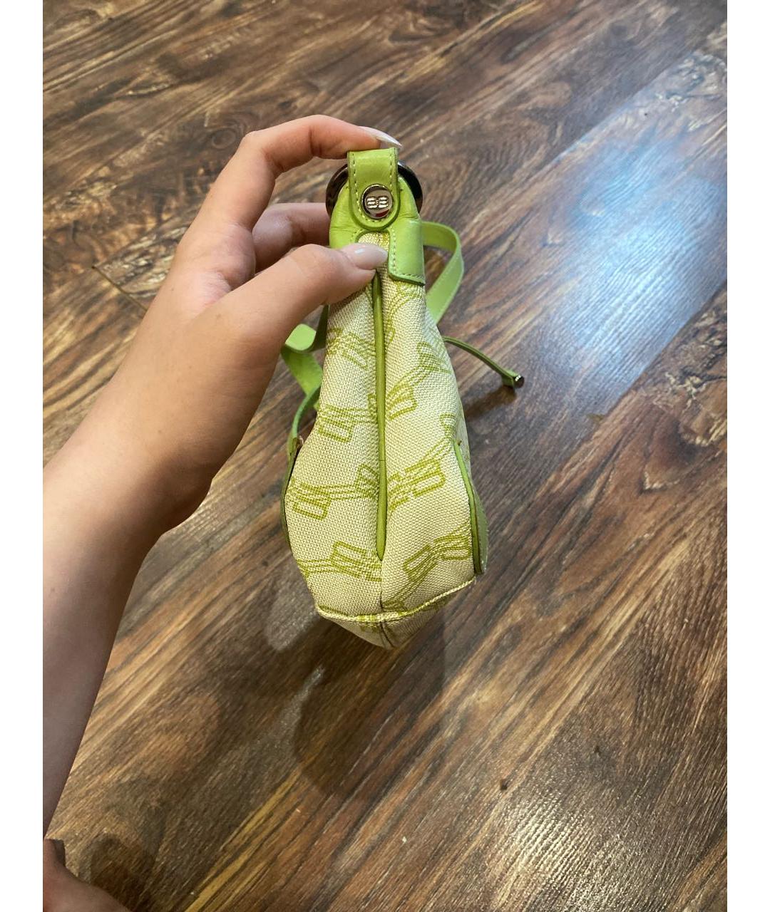 BALENCIAGA Зеленая кожаная сумка через плечо, фото 2