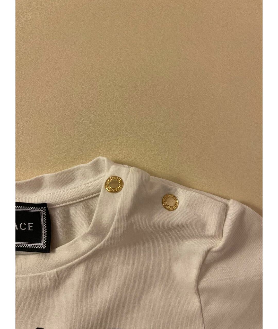 VERSACE Белый хлопковый футболка / топ, фото 4
