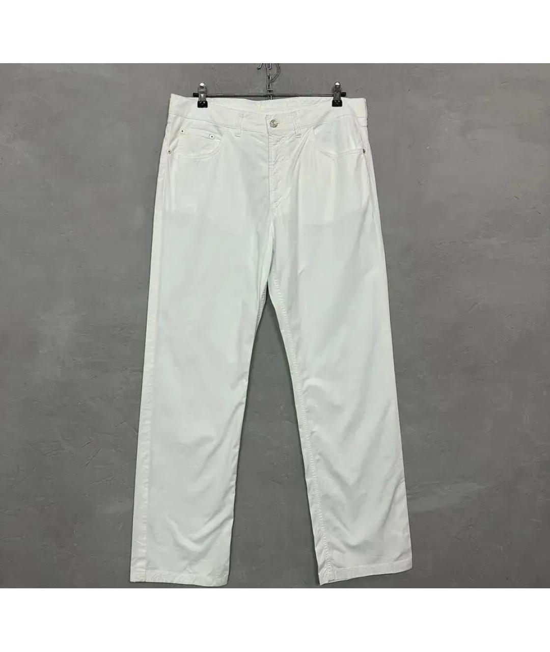 BOGNER Белые хлопко-эластановые брюки чинос, фото 10