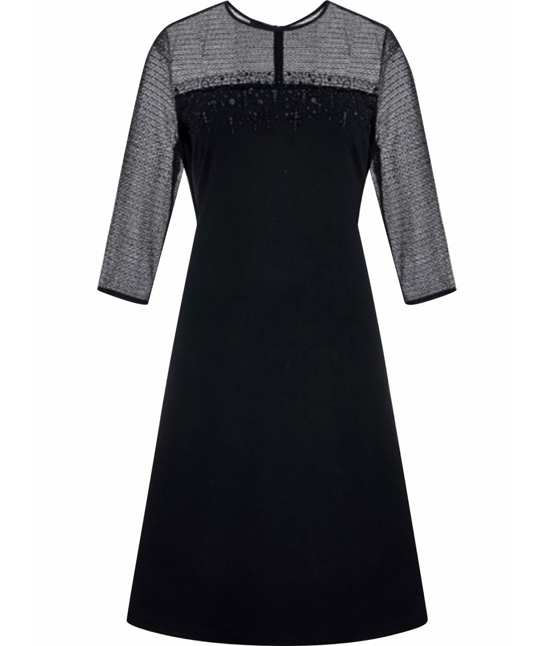 ESCADA Черное вискозное повседневное платье, фото 1