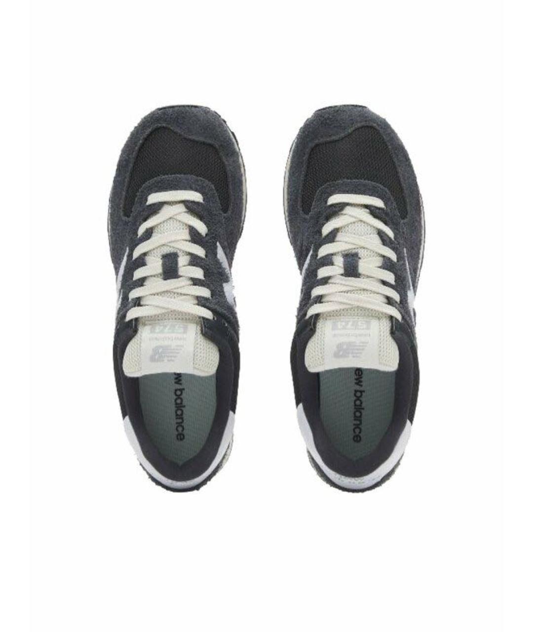 NEW BALANCE Антрацитовые низкие кроссовки / кеды, фото 3