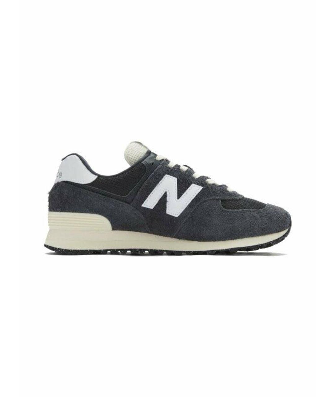 NEW BALANCE Антрацитовые низкие кроссовки / кеды, фото 1