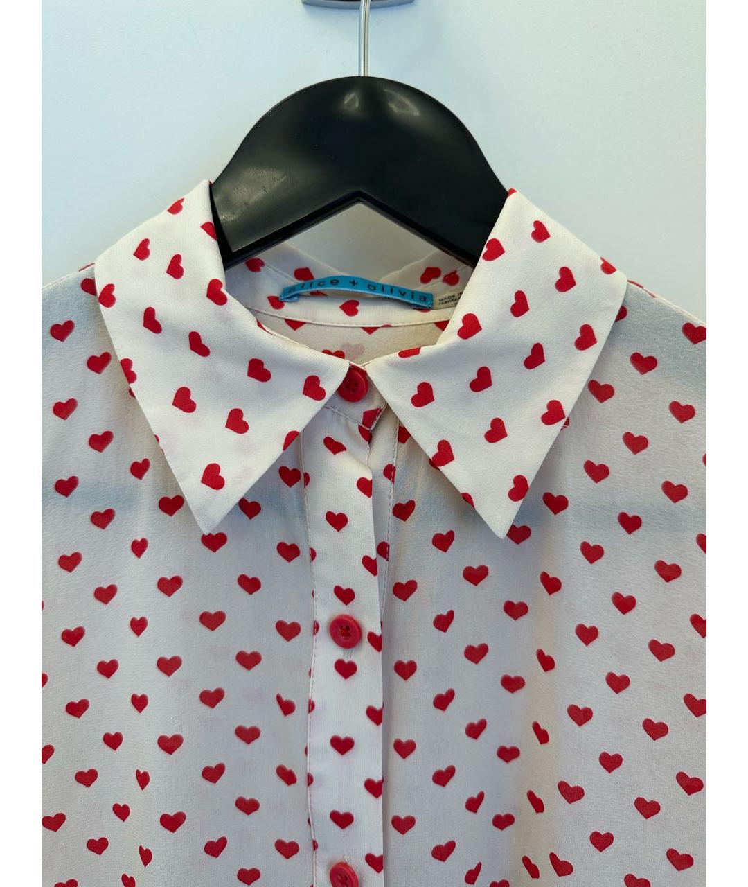 ALICE+OLIVIA Мульти шелковая рубашка, фото 3