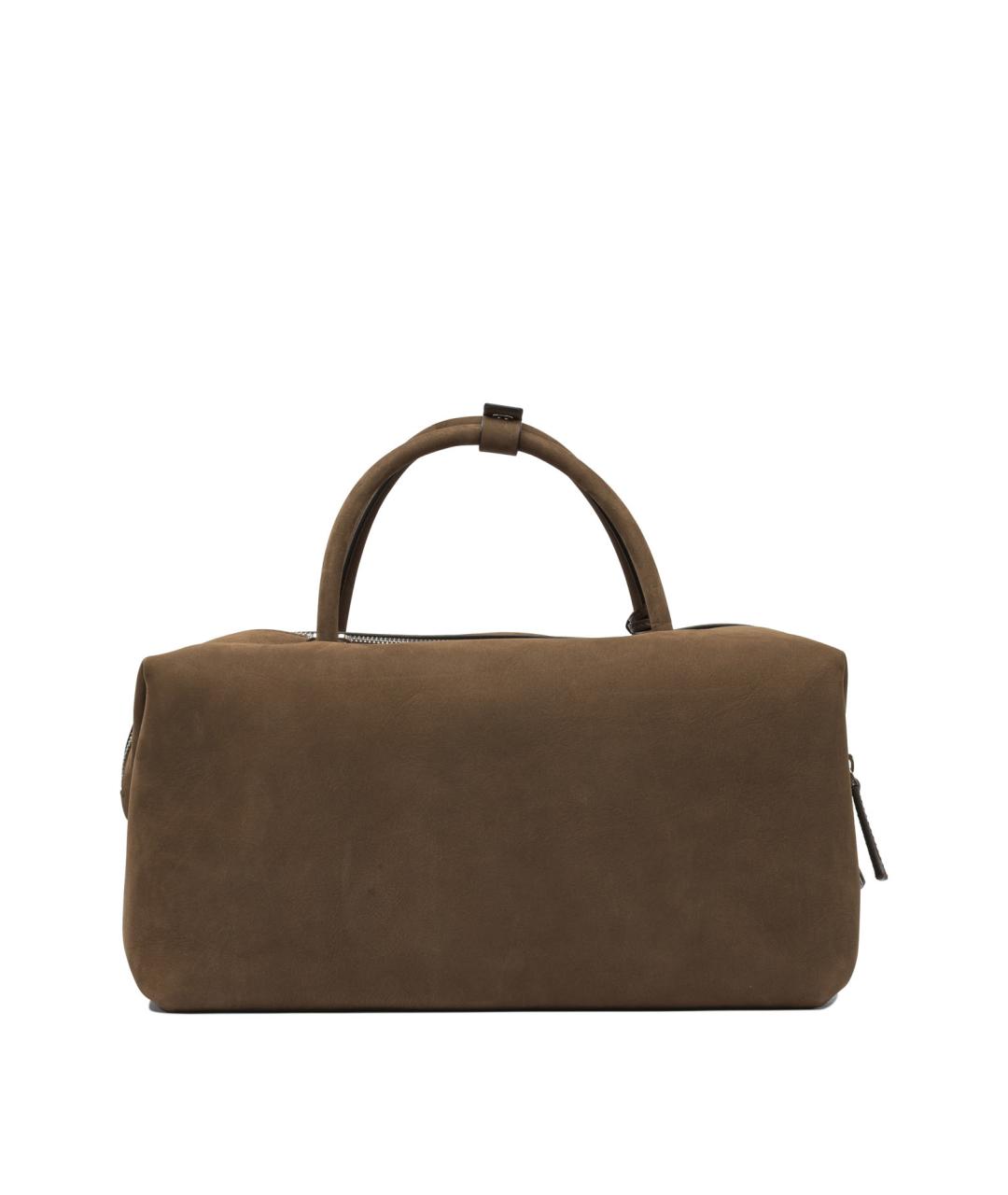 MAX MARA Коричневая кожаная сумка тоут, фото 3
