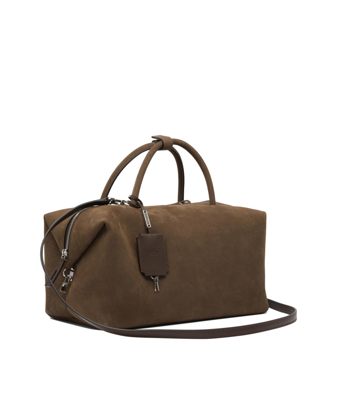 MAX MARA Коричневая кожаная сумка тоут, фото 2
