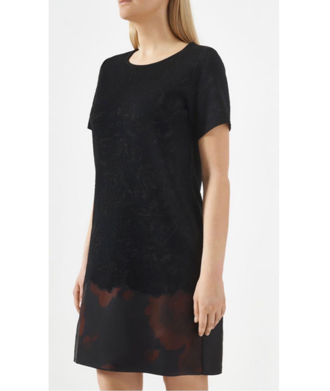 ESCADA Черное шерстяное повседневное платье, фото 4