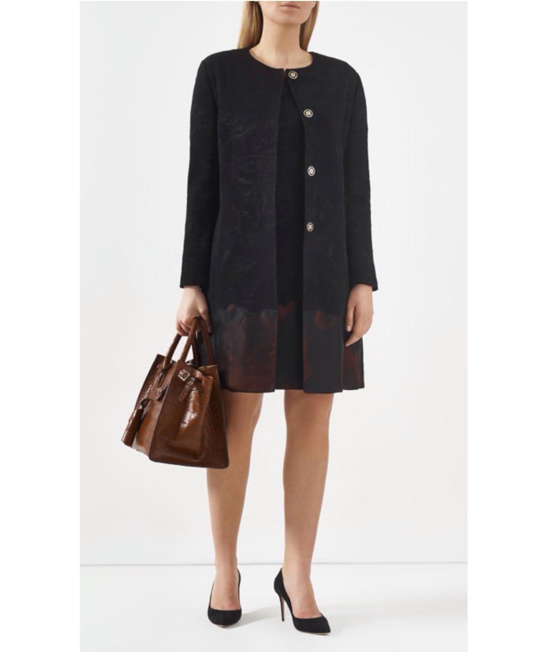 ESCADA Черное шерстяное повседневное платье, фото 3