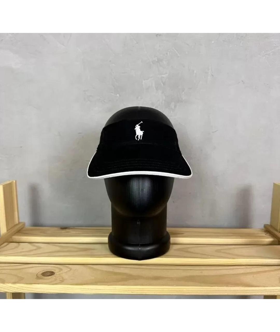 POLO RALPH LAUREN Черная хлопковая кепка/бейсболка, фото 3