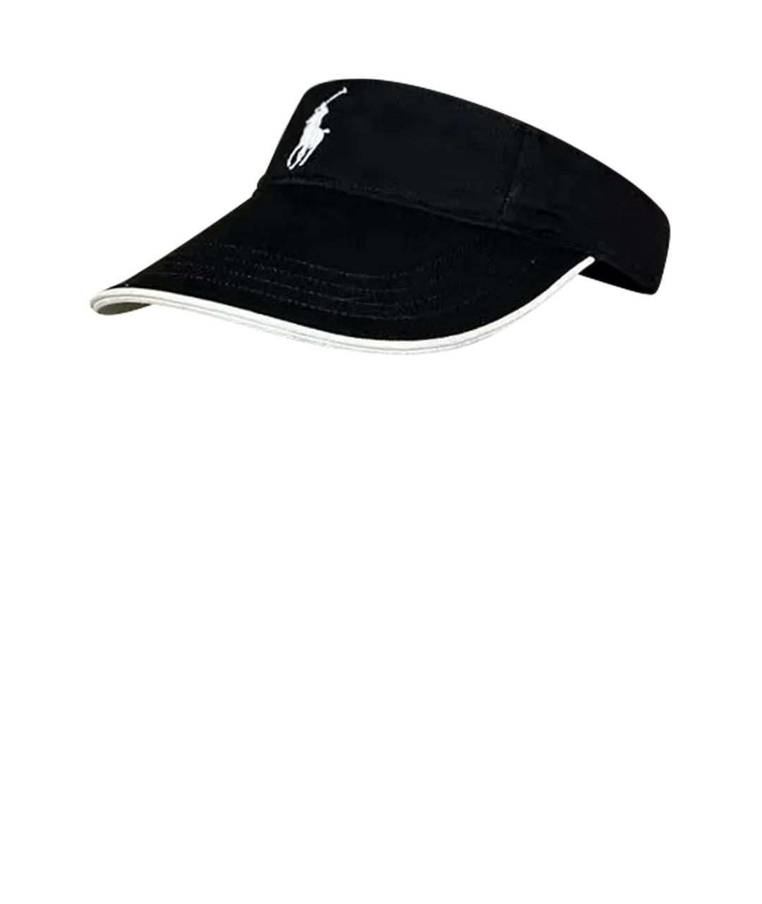 POLO RALPH LAUREN Черная хлопковая кепка/бейсболка, фото 1