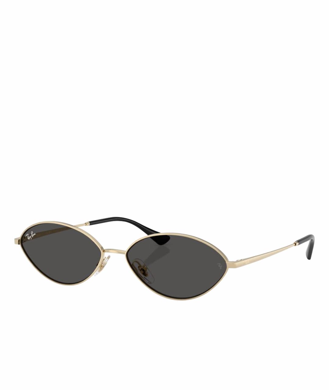 RAY BAN Черные металлические солнцезащитные очки, фото 1