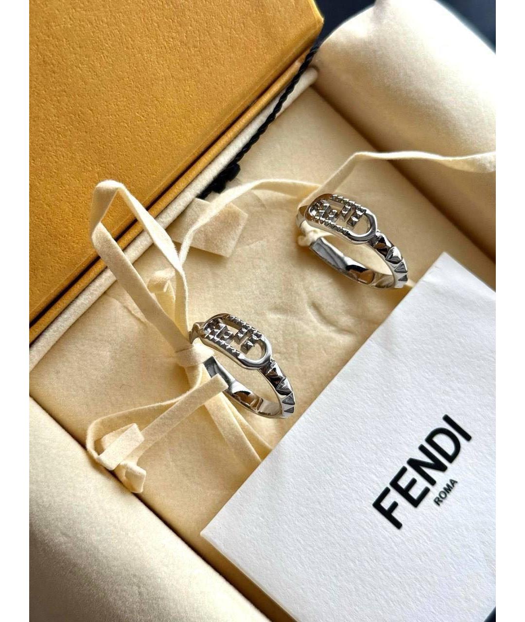 FENDI Серебряные серьги, фото 3