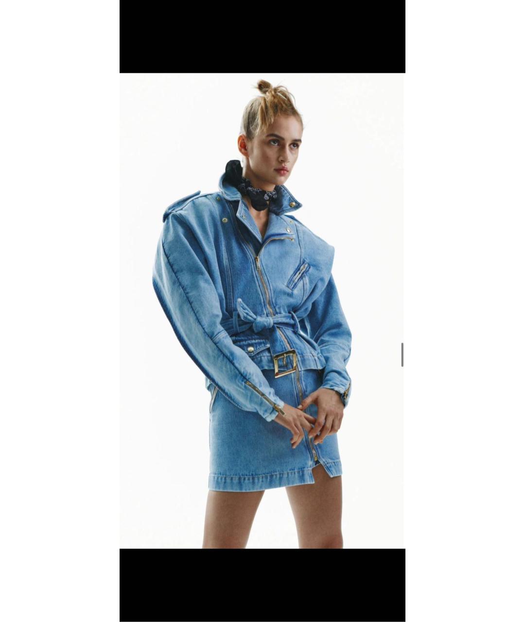 ALEXANDRE VAUTHIER Голубое деним платье, фото 6