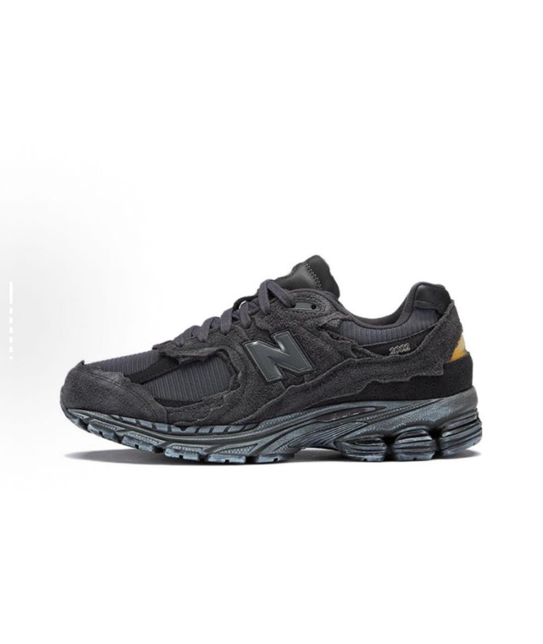 NEW BALANCE Черные замшевые низкие кроссовки / кеды, фото 2