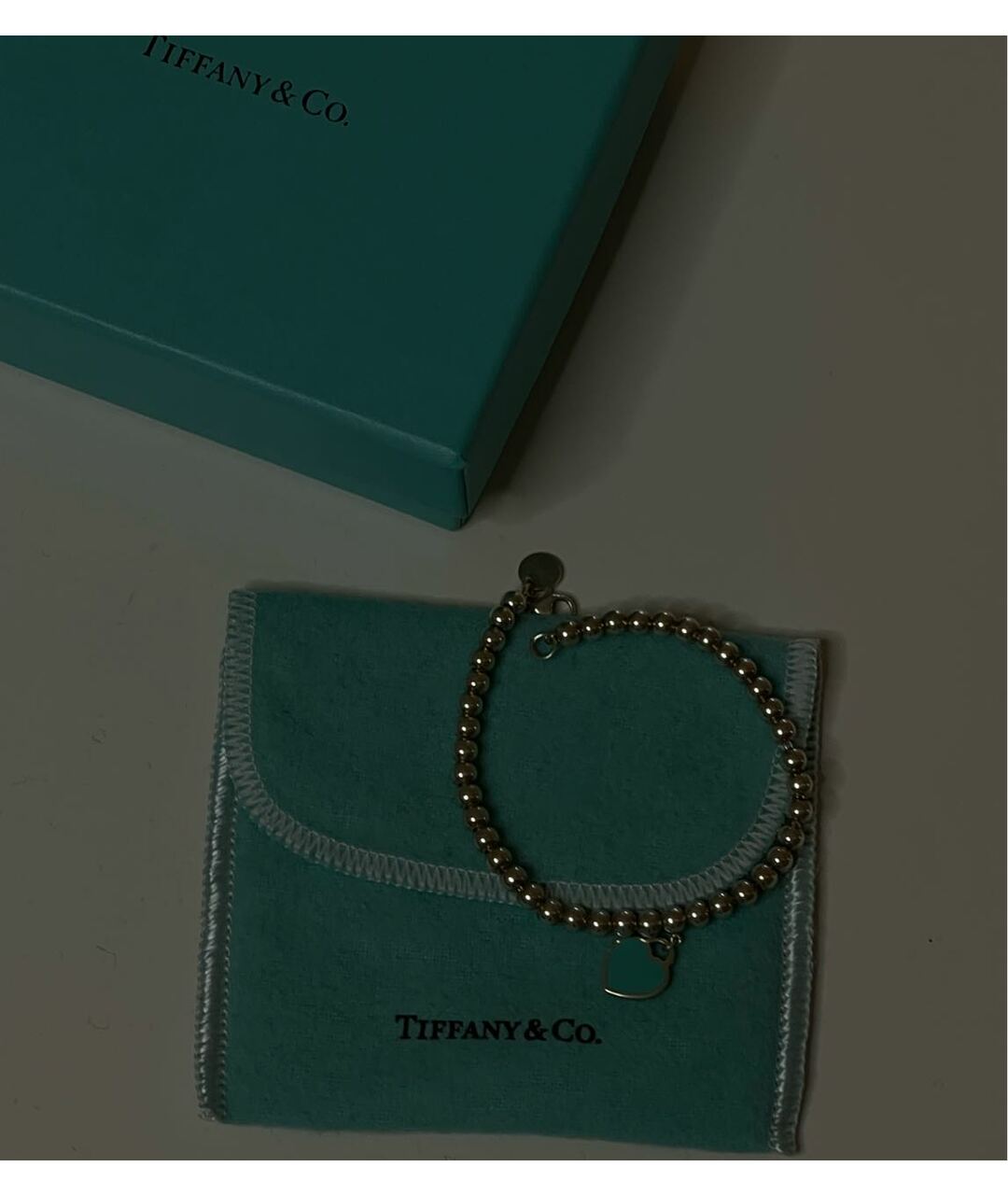 TIFFANY&CO Бирюзовый серебряный браслет, фото 3
