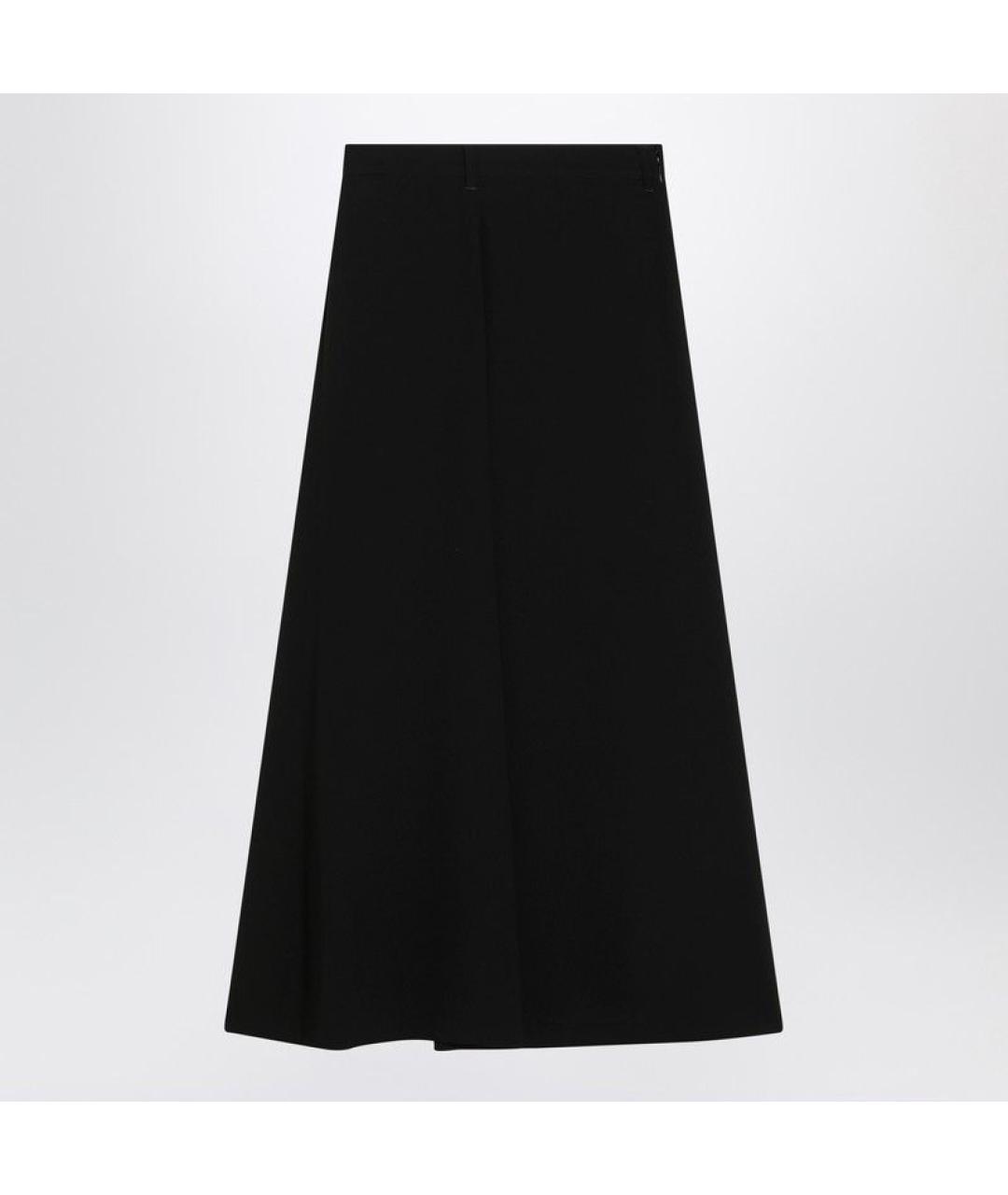 BALENCIAGA Черная ацетатная юбка миди, фото 2