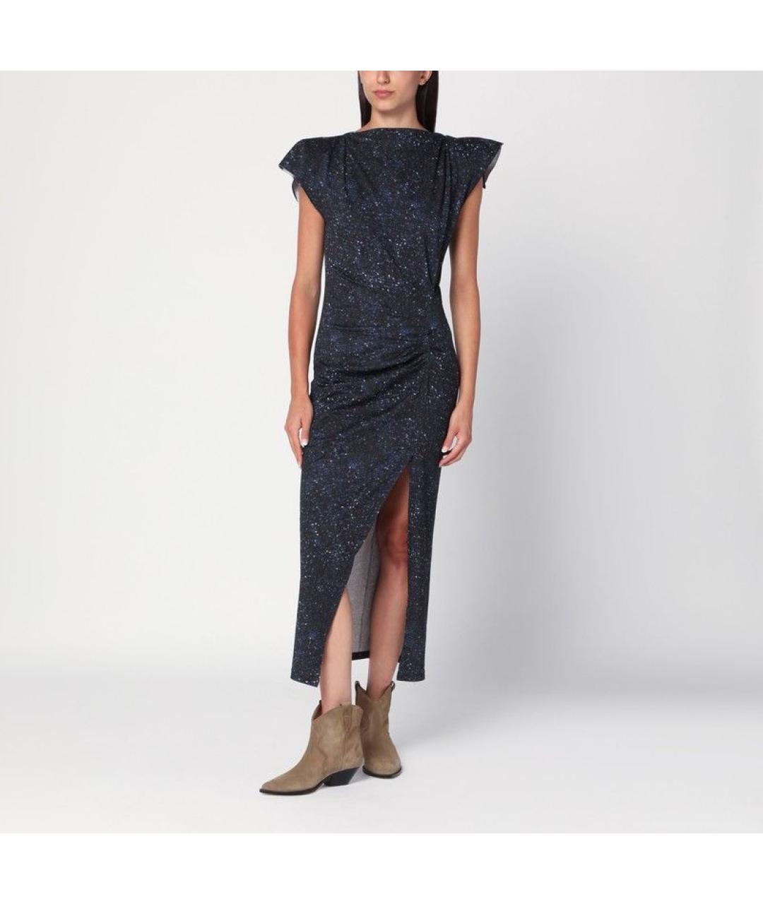 ISABEL MARANT Синее хлопковое повседневное платье, фото 2