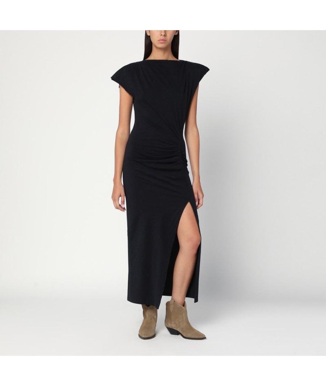 ISABEL MARANT Черное хлопковое повседневное платье, фото 3