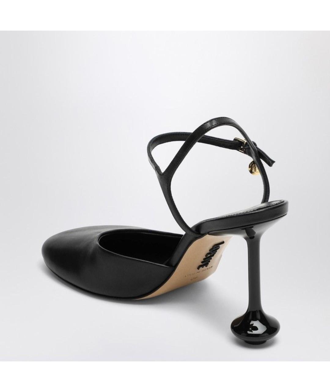 LOEWE Черные кожаные туфли, фото 3