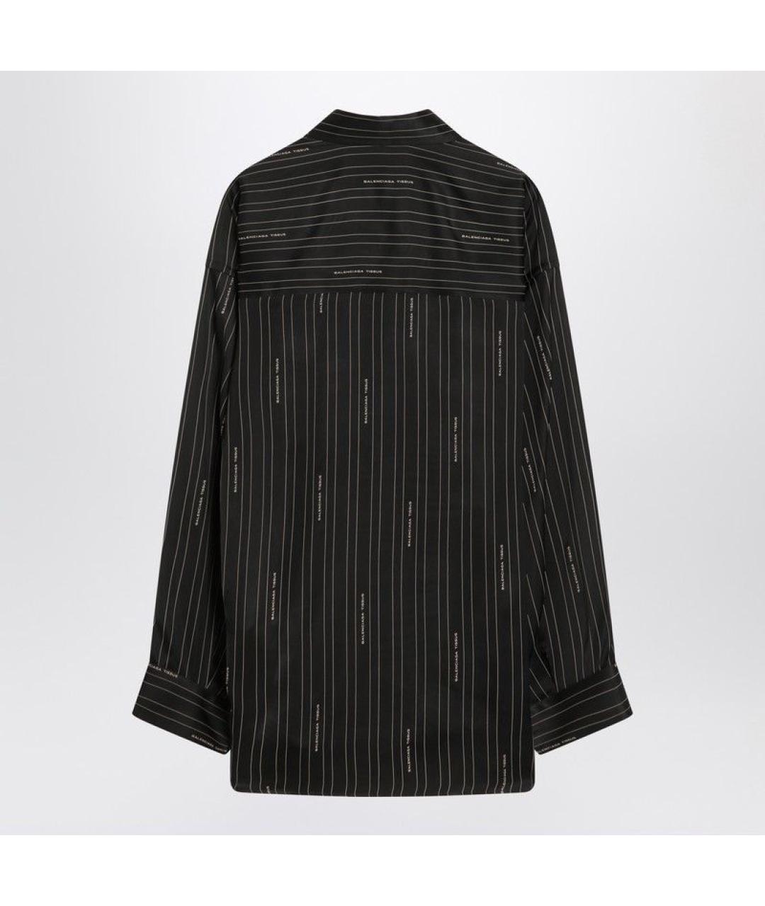 BALENCIAGA Черная вискозная рубашка, фото 2