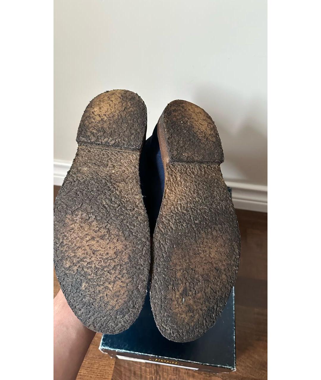 POLO RALPH LAUREN Синие замшевые низкие ботинки, фото 5