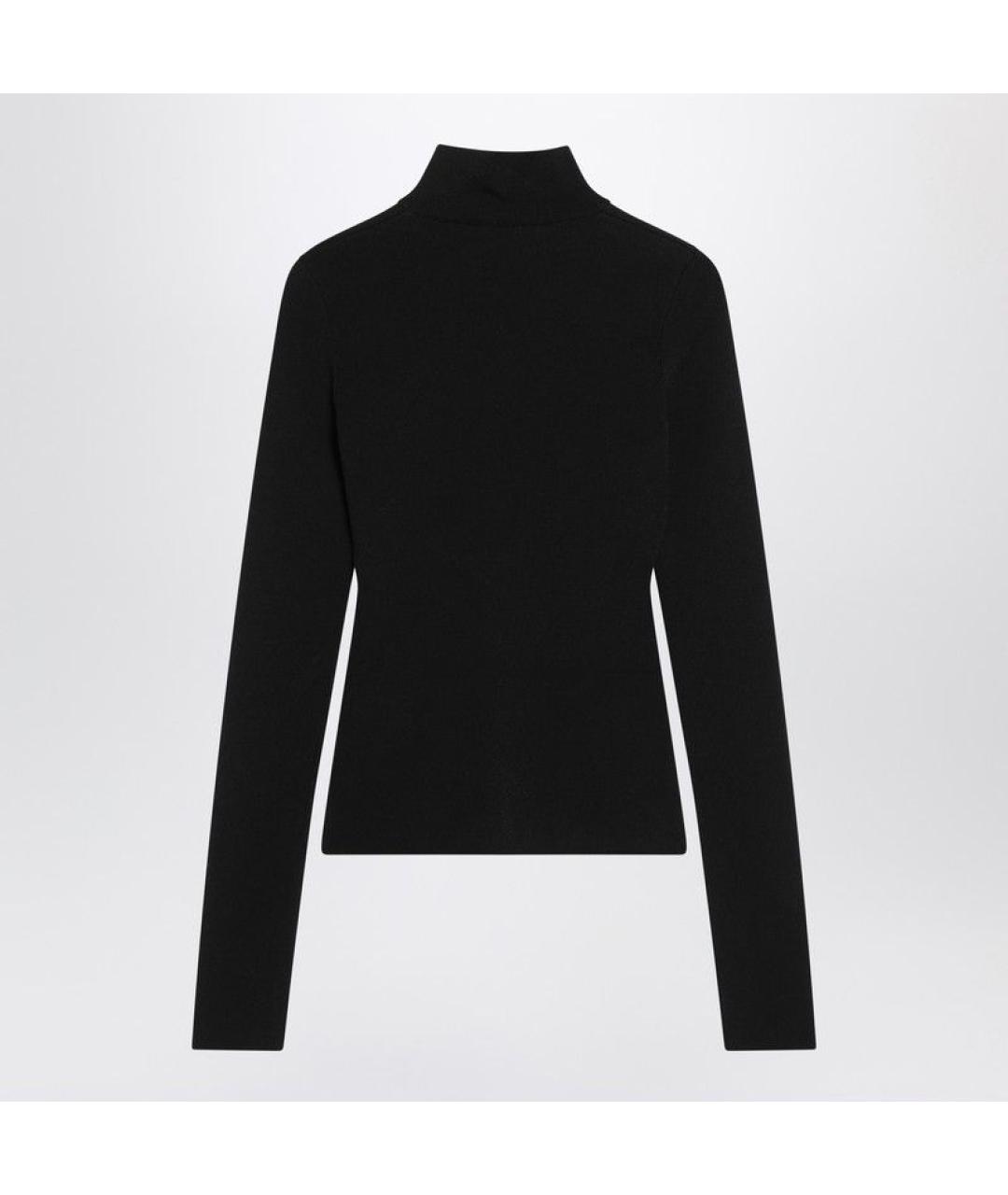 BALENCIAGA Черная вискозная водолазка, фото 2