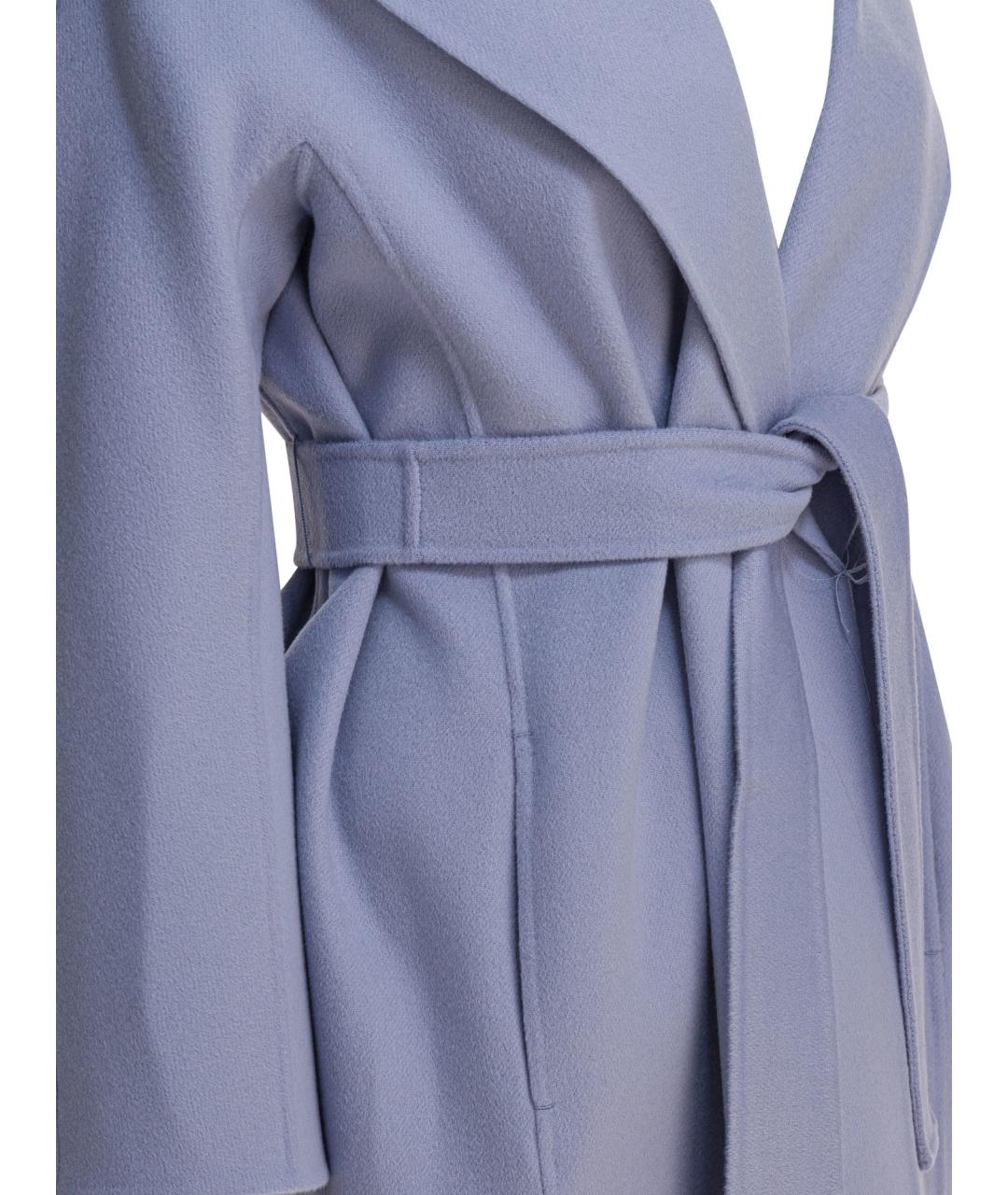 'S MAX MARA Голубое шерстяное пальто, фото 4