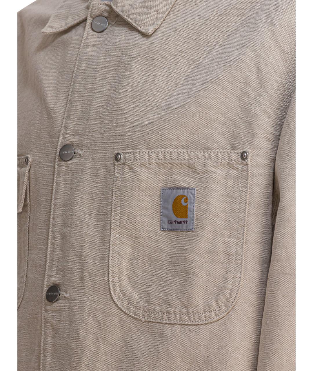 CARHARTT WIP Бежевая хлопковая куртка, фото 4
