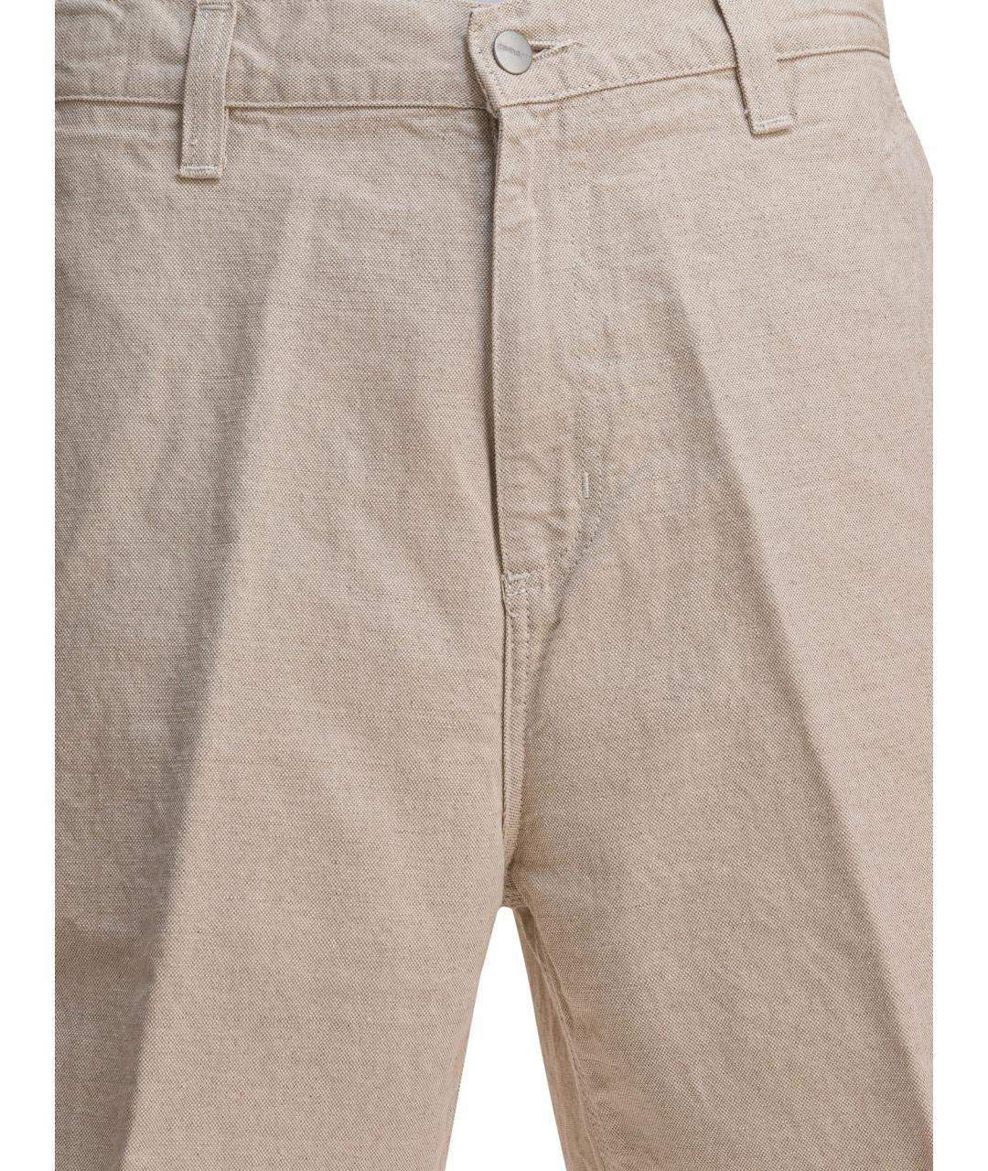 CARHARTT WIP Бежевые хлопковые шорты, фото 3