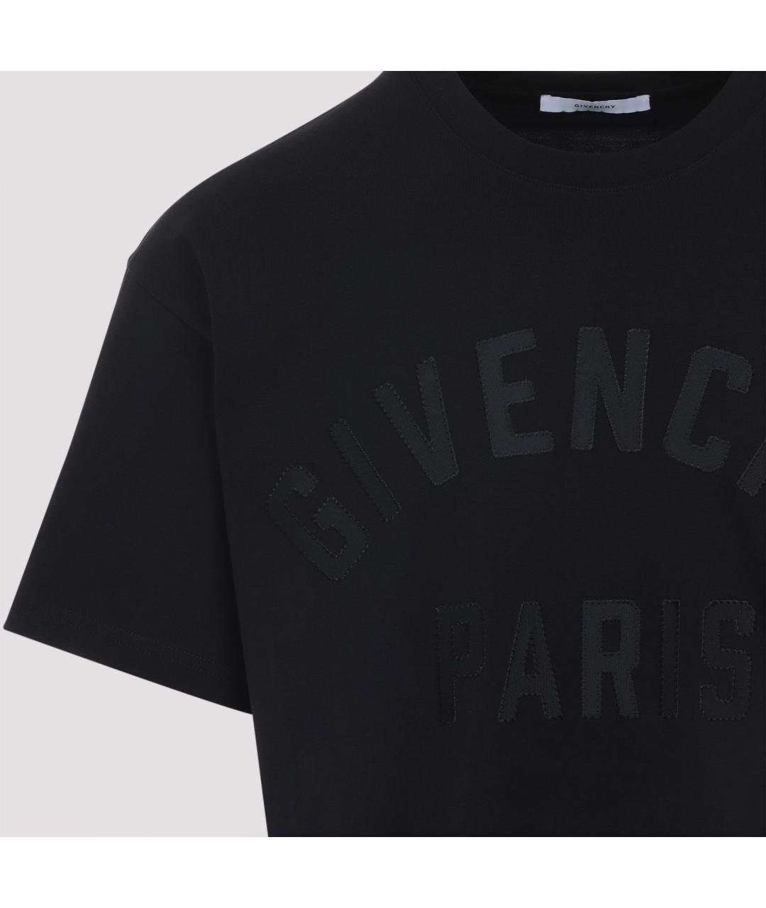GIVENCHY Черная хлопковая футболка, фото 5