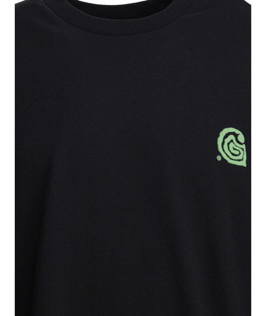 CARHARTT WIP Черная хлопковая футболка, фото 3