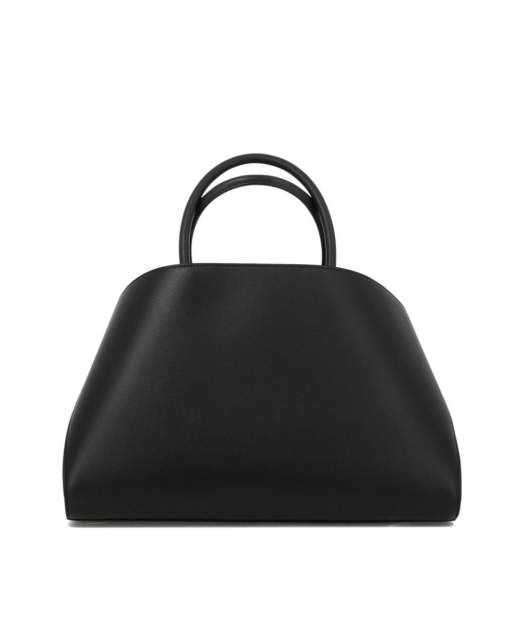 FERRAGAMO Черная кожаная сумка тоут, фото 3